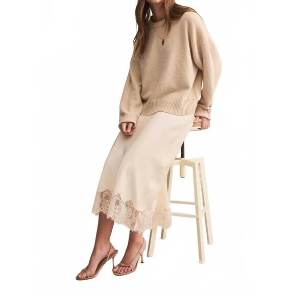 NEW Z SUPPLY cinder lace midi skirt in cloud - Picture 5 of 6